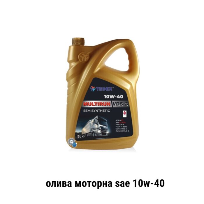 Tedex Multirun sae 10w40 api CI-4/SL олива моторна 5л